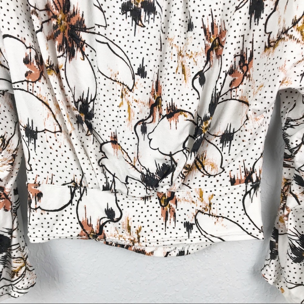 Free People Last Time Print Top in Ivory Combo - Picture 7 of 8